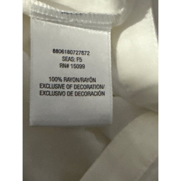 Bongo Plus NEW WITH TAGS Womens 2X Boho Button-Front Blouse Lace Bell Sleeves - Picture 8 of 9